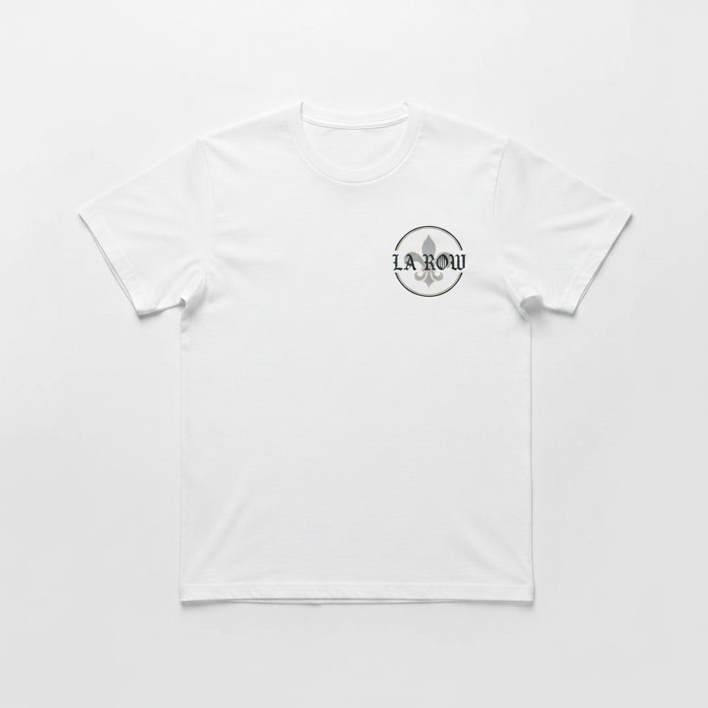 LA Row Classic Cotton T-Shirt with Logo